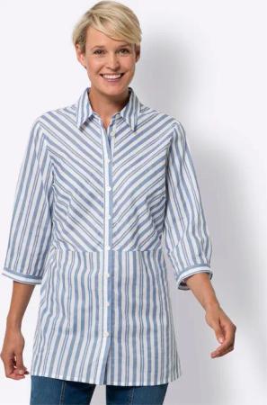 Sieh an! Klassische Bluse Longbluse