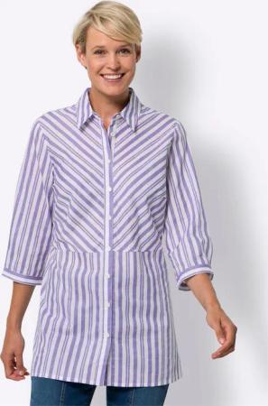 Sieh an! Klassische Bluse Longbluse