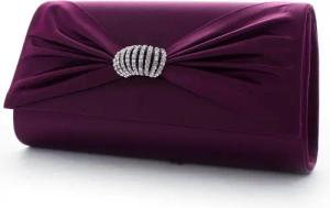 White Lady Clutch Sara Satin -