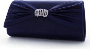 White Lady Clutch Sara Satin -