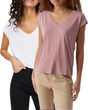 Vero Moda T-Shirt (2er-Pack) Basic Shirt