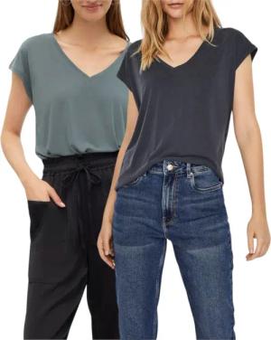 Vero Moda T-Shirt (2er-Pack) Basic Shirt