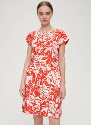 s.Oliver Minikleid Kleid mit Bindeband aus