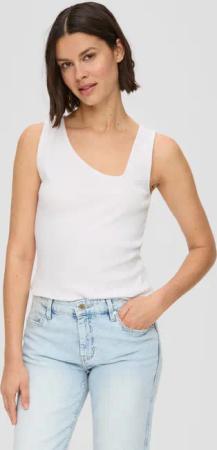 s.Oliver T-Shirt Jersey-Top mit asymmetrischem Ausschnitt