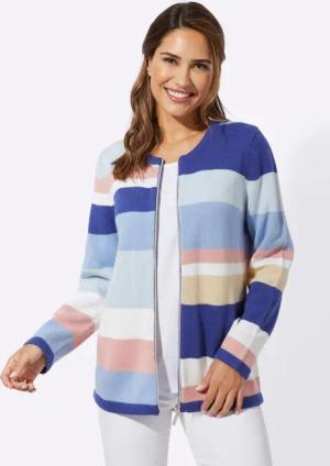 Sieh an! Strickjacke Jacquardstrickjacke