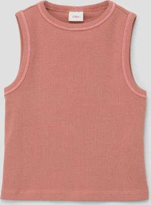 s.Oliver T-Shirt Geripptes Tanktop mit Ziernähten