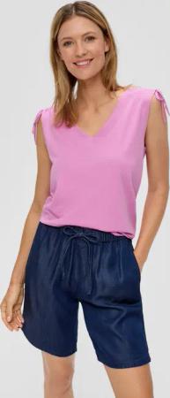 s.Oliver T-Shirt Ärmelloses Shirt mit Bindedetail