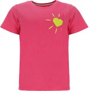 Wattlöper T-Shirt Damen Kurzarm-Shirt mit Frottee-Herz