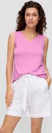 s.Oliver Shirttop Top mit V-Ausschnitt und