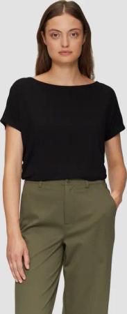 s.Oliver Shirttop Fließendes Jersey-Shirt mit überschnittenen