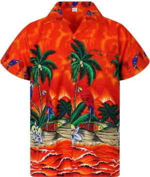 King Kameha Hawaiihemd Parrot Funky Hawaii-Hemd