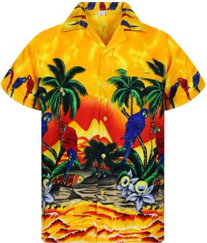 King Kameha Hawaiihemd Parrot Funky Hawaii-Hemd