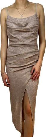 ITALY VIBES Cocktailkleid – Glitzerndes Maxikleid