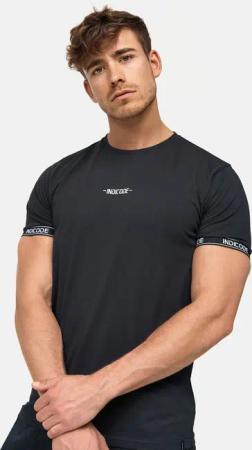 Indicode T-Shirt Lutzy mit dezentem Logoprint