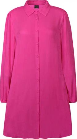 ZE-ZE Nordic Blusenkleid Blusenkleid Franja pink