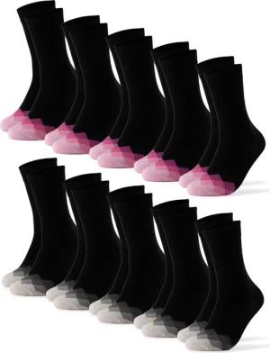 OCCULTO Basicsocken Damen Bunte Socken 10er