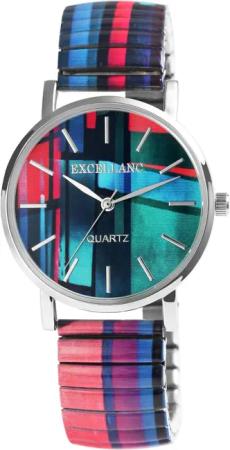 Excellanc Quarzuhr 1700060 Edelstahlzugband, D 36