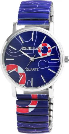 Excellanc Quarzuhr 1700060 Edelstahlzugband, D 36