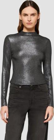 s.Oliver Langarmshirt Schmal geschnittenes Langarmshirt aus