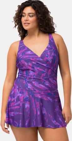 Ulla Popken Badekleid Badekleid Blätter Softcups