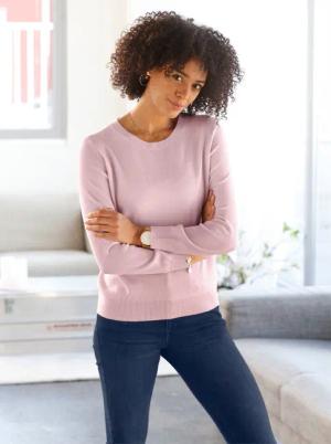 Sieh an! Strickpullover Rundhalspullover