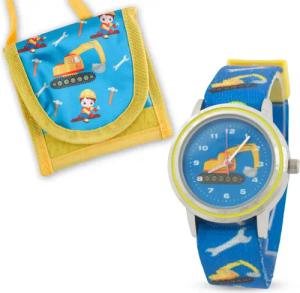 Miraval Quarzuhr Kinderarmbanduhr mit Brustbeutel, Bauarbeiter