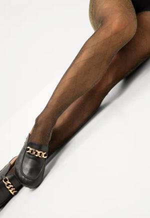 Studio Untold Feinstrumpfhose Strumpfhose goldenes Glitzer-Muster