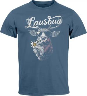 Neverless Print-Shirt Herren T-Shirt Trachtenshirt Hisch