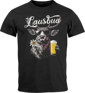 Neverless Print-Shirt Herren T-Shirt Trachtenshirt Hisch