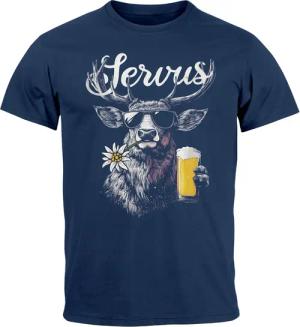 Neverless Print-Shirt Herren T-Shirt Hirsch Tracht