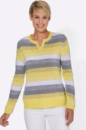 Sieh an! Strickpullover Langarm-Pullover
