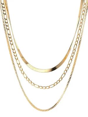 THIORA Gliederkette Layering Kette "Layers of