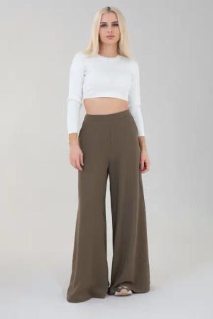 fashionshowcase Palazzohose Damen High Waist Sommerhose