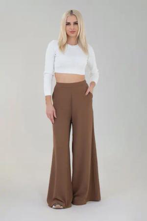 fashionshowcase Palazzohose Damen High Waist Sommerhose