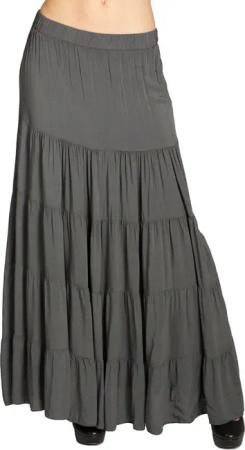 Caspar Faltenrock RO020 langer eleganter Damen