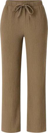 fashionshowcase Palazzohose Damen Sommerhose Crinkle Marlene-Hose