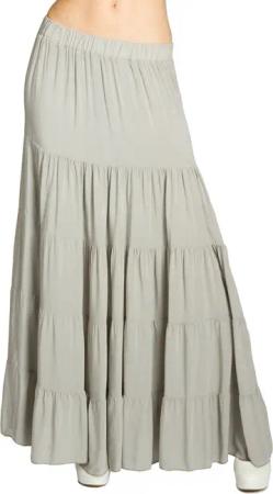 Caspar Faltenrock RO020 langer eleganter Damen