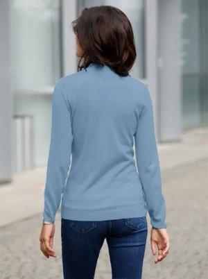 Sieh an! Strickpullover Stehkragenpullover