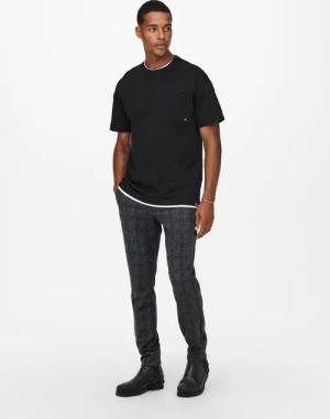 ONLY & SONS Chinohose Stoffhose Karierte