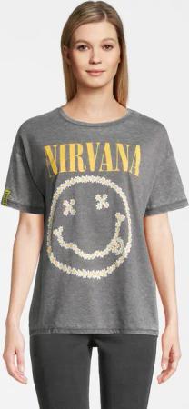 Vestino Kurzarmshirt NIRVANA (1-tlg) Oversized