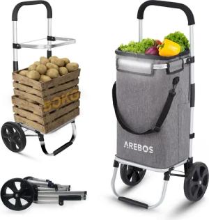 Arebos Einkaufstrolley 3in1 Trolley Einkaufswagen mit