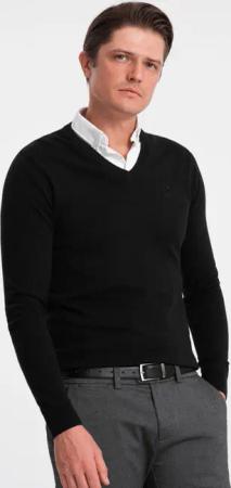 OMBRE V-Ausschnitt-Pullover Herrenpullover mit V-Ausschnitt und