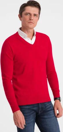 OMBRE V-Ausschnitt-Pullover Herrenpullover mit V-Ausschnitt und