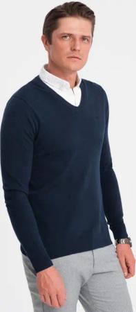 OMBRE V-Ausschnitt-Pullover Herrenpullover mit V-Ausschnitt und