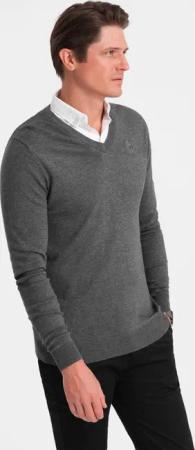 OMBRE V-Ausschnitt-Pullover Herrenpullover mit V-Ausschnitt und