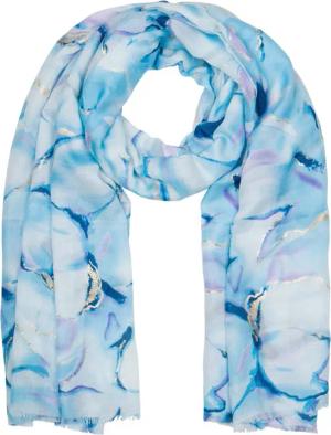 styleBREAKER Modeschal Schal Marmor Muster Metallic