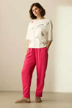 Next Leinenhose Stay Smart Hose mit