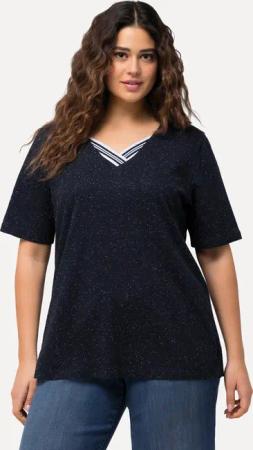 Ulla Popken T-Shirt T-Shirt Noppen Zierbänder