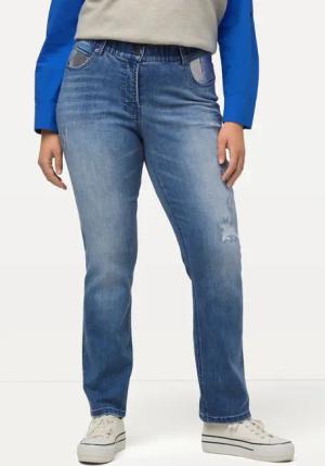 Ulla Popken Regular-fit-Jeans Jeans Sammy Destroy-Effekte