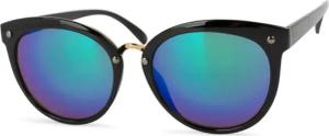 styleBREAKER Sonnenbrille Cat Eye Sonnenbrille Material-Mix-Rahmen